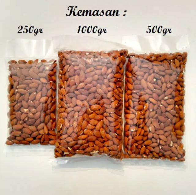 Roasted Almond 500gr / Kacang Almond Panggang Kupas 500gr / Natural Premium Blue Diamond U.S.A