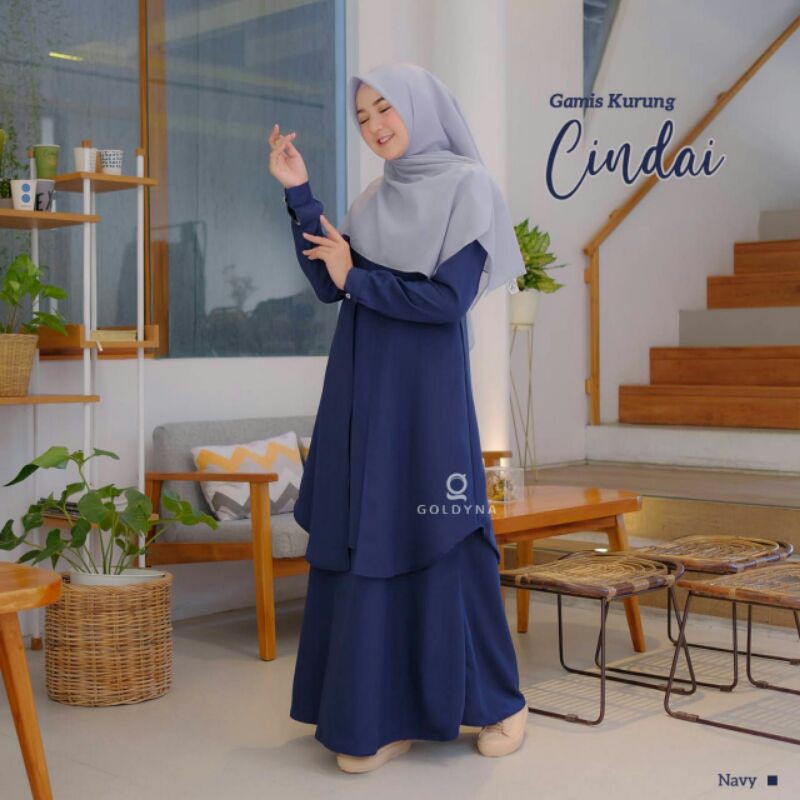 Gamis Kurung Cindai by Goldyna | Gamis Khas Melayu