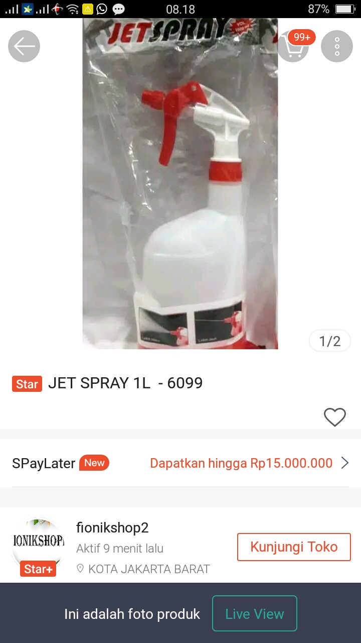 Jet Spray Setengah Liter  - 6100