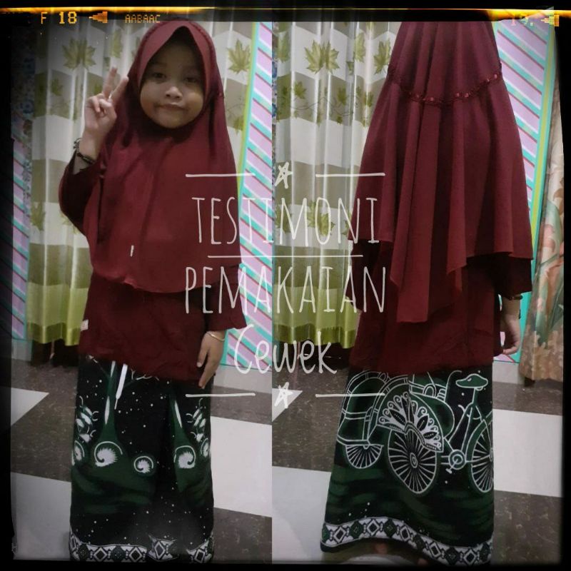 SARUNG INSTAN ANAK/SARUNG ROK/SARUNG TANPA CELANA