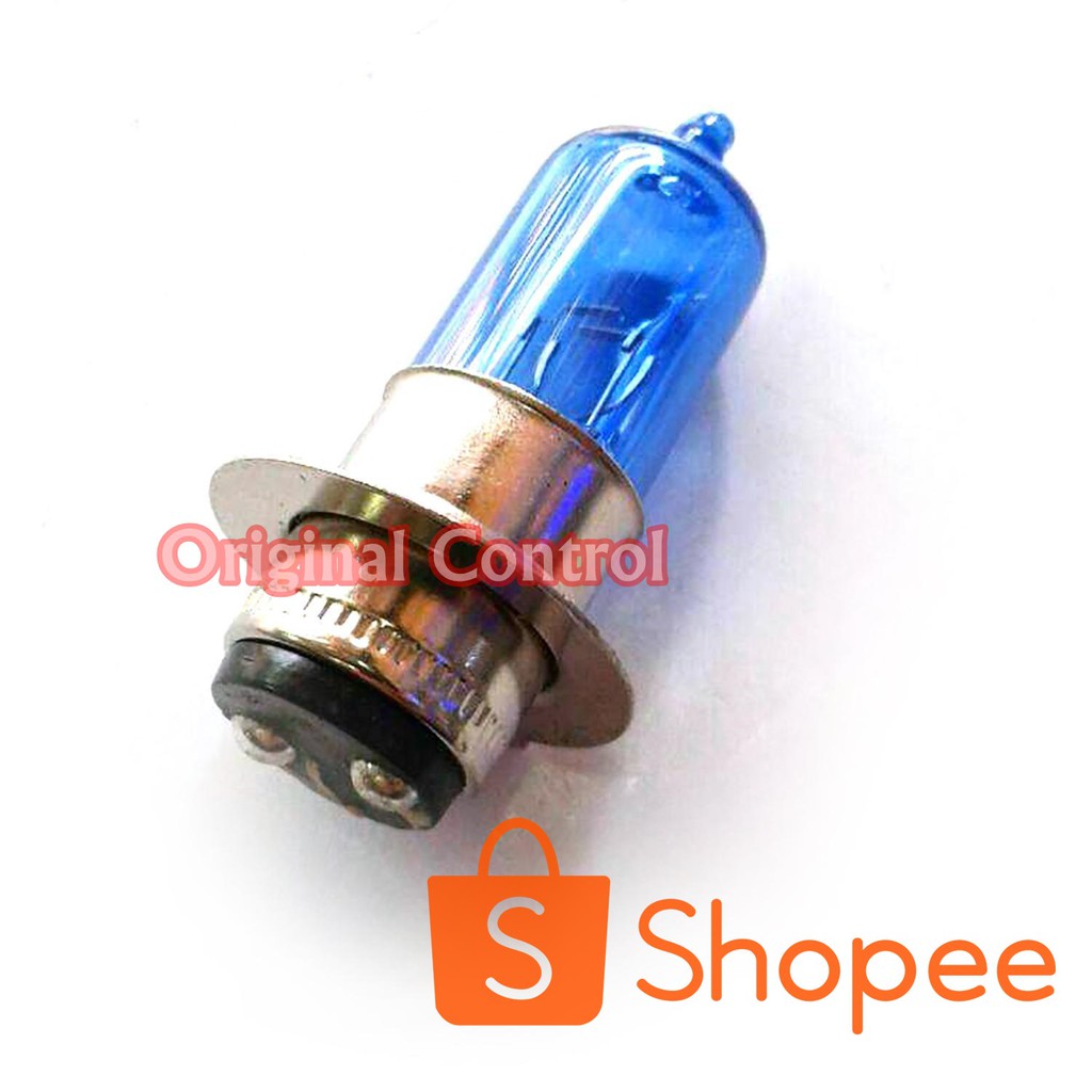 Lampu Depan Tako Bohlam Halogen H6 35W/35W Tipe Tako Blue