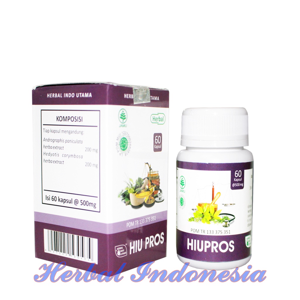 Kapsul HIU PROS Herbal Isi 60 Kapsul ORIGINAL - Obat Kelenjar Prostat