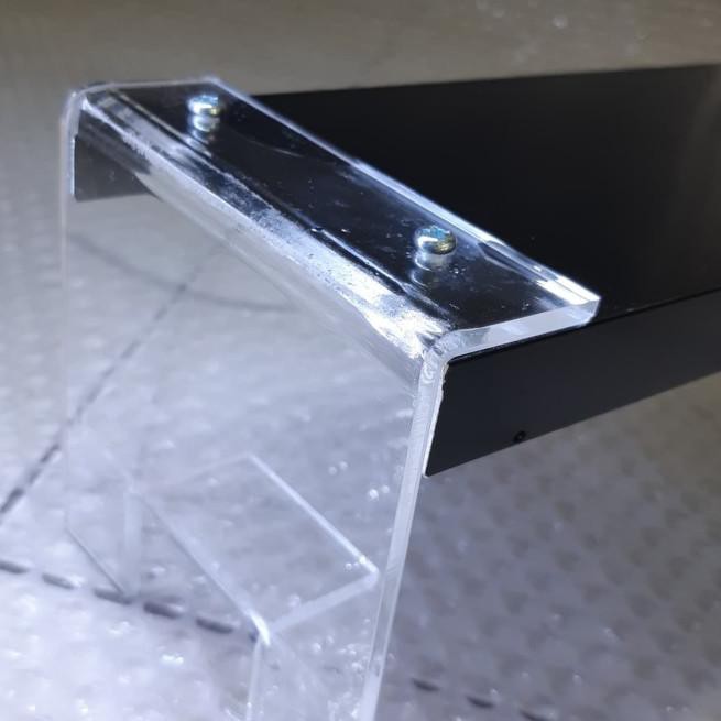 

DISCOUNT BESAR-043 stand hood kaki lampu akrilik bening 4mm lebar 10cm tinggi 8cm