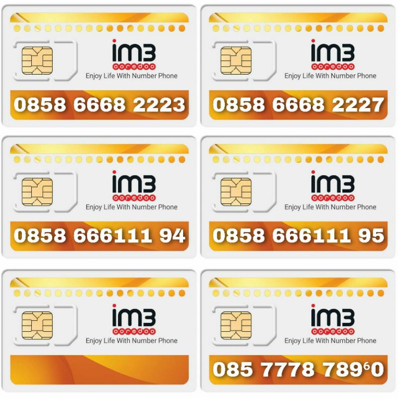 AHAY CELLULER NOCAN NOMOR NOMER CANTIK IM3 DOUBLE TRIPLE RAPI BUKAN KWARTED PANCA HEXA ATAU SAPTA