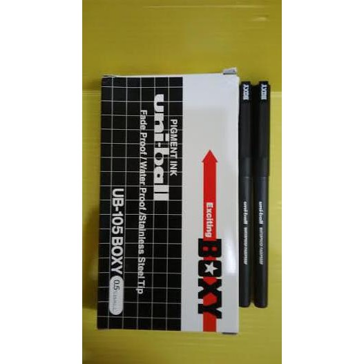 

Termurah Ballpoint Boxy Ub-105 Hitam (Pack 12 Pcs) Offic