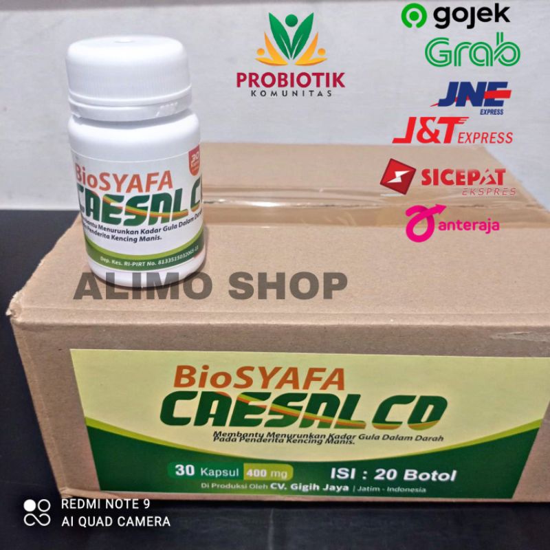 Biosyafa Caesalco Obat Diabetes Herbal  Menurunkan Gula darah Insulin Alami