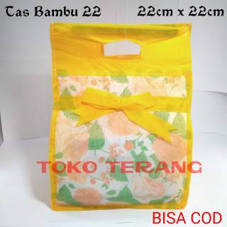 

tas hajatan spunbond pegangan bambu 22 lusinan