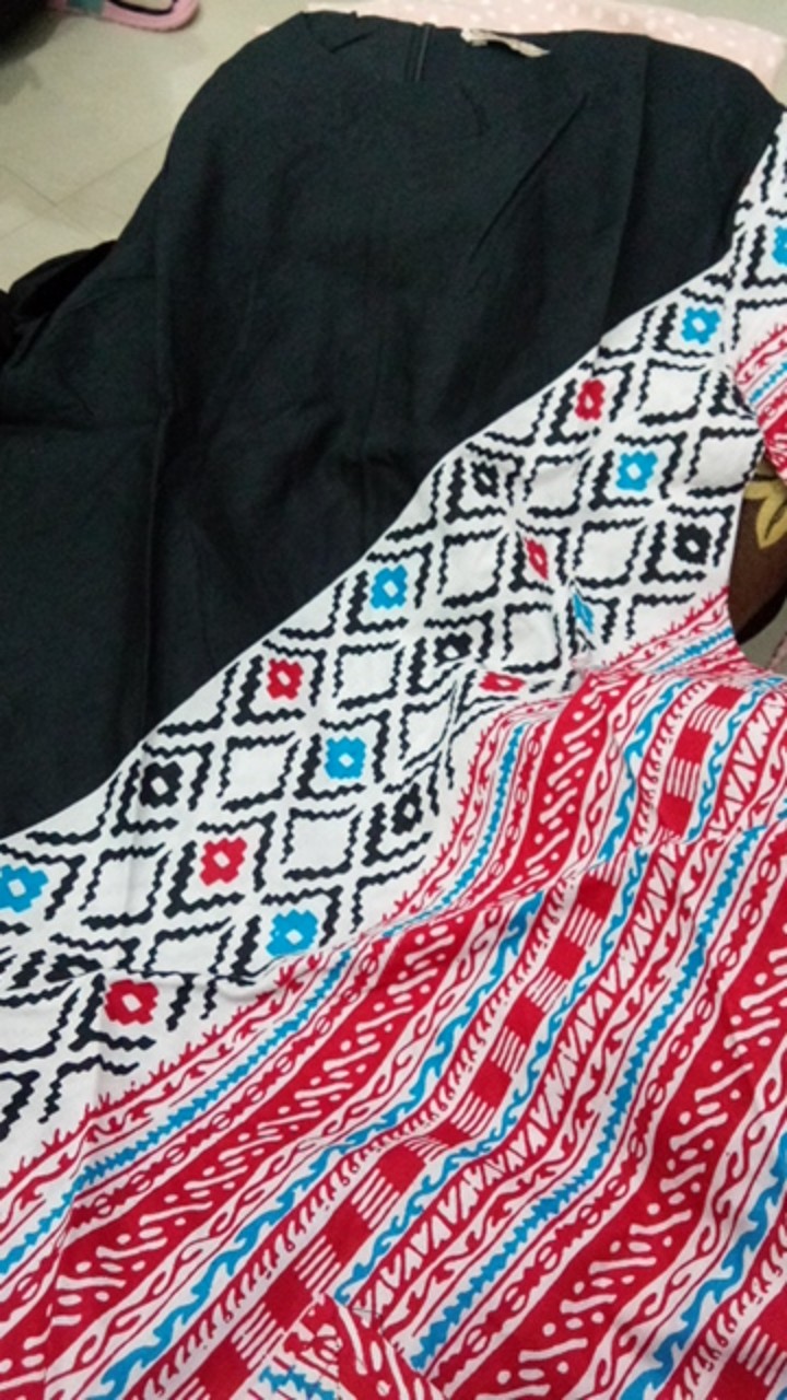 Terlaris Serut Genes Jelita Tunic Navbor Yelbor Whitbor Creambor Tunik Batik Modern Hrb030 Dolbi Dob