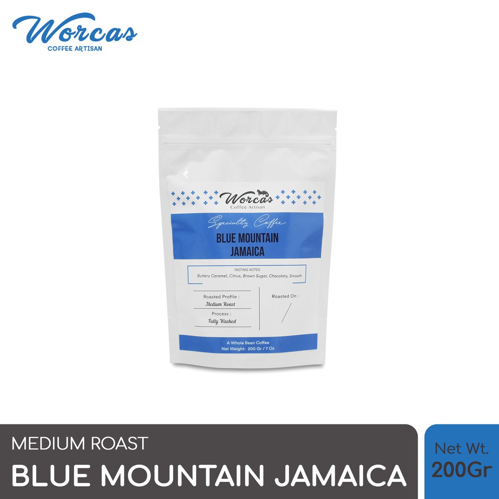 

WORCAS Kopi Arabika Jamaica Blue Mountain 200 Gram - Medium Roast