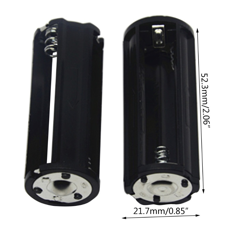 zzz AAA Battery Holder Plastical Box Case Black Flashlight Torch For Flashlight