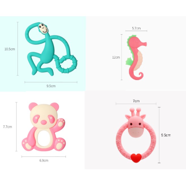 BSS Teether Baby Mainan Gigitan Pertumbuhan Gigi Bayi Motif Jerapah