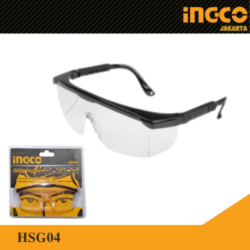 Clear Safety Glass INGCO HSG04 Goggle Google Kacamata Kaca Mata Proyek