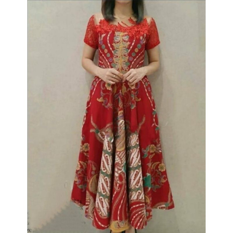 Dres Kombinasi Broklat Tile. BATIK SOLO