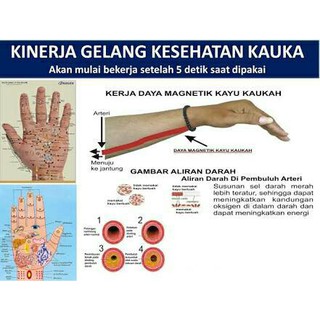 AKS 1 GELANG  KESEHATAN KAYU ASLI KAOKAH KAUKAH KOKKA  