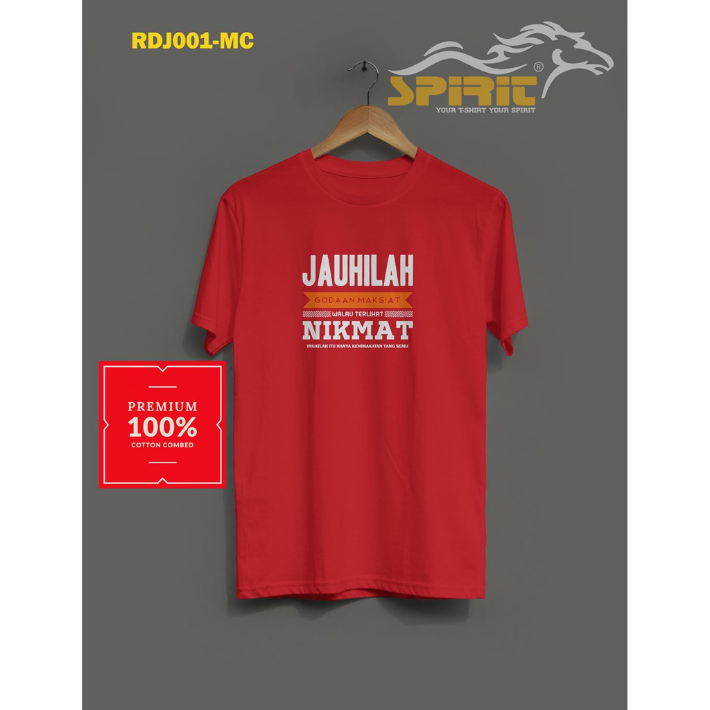 Kaos Pria Baju Dakwah Kata Kata Bijak Custom Sablon Terbaru Cowok