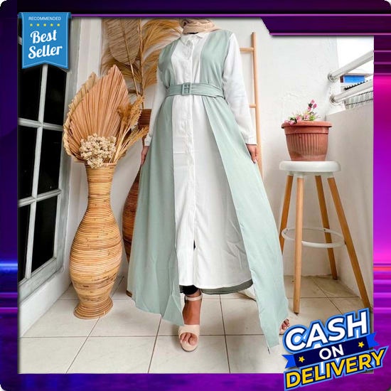 Baju Gamis Wanita Remaja Murah Nb /Xl Letsmuslimah Cewek Muslim Hijab Syari Muslimah 2021 Terbaru Lt