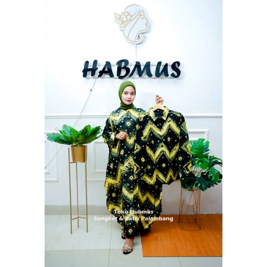 COUPLE  KAFTAN JUMPUTAN PALEMBANG  ASLI HANDMADE VISCOSE