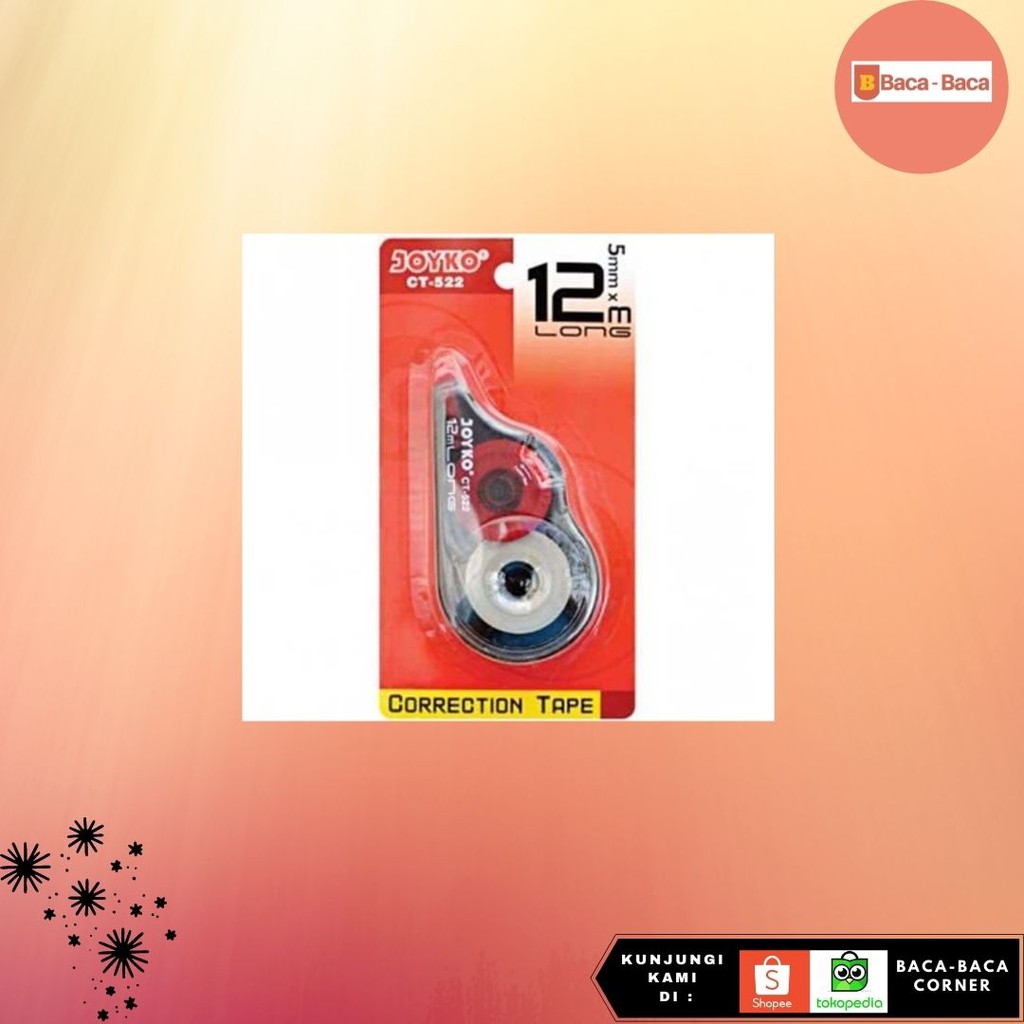 

BACABACA CORRECTION TAPE CT-522 JOYKO HIGHLIGHTER