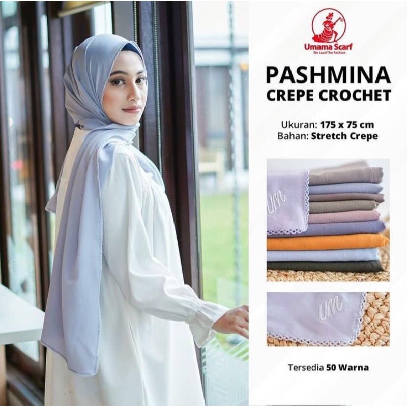 PASMINA CROCHET DIAMOND CREPE