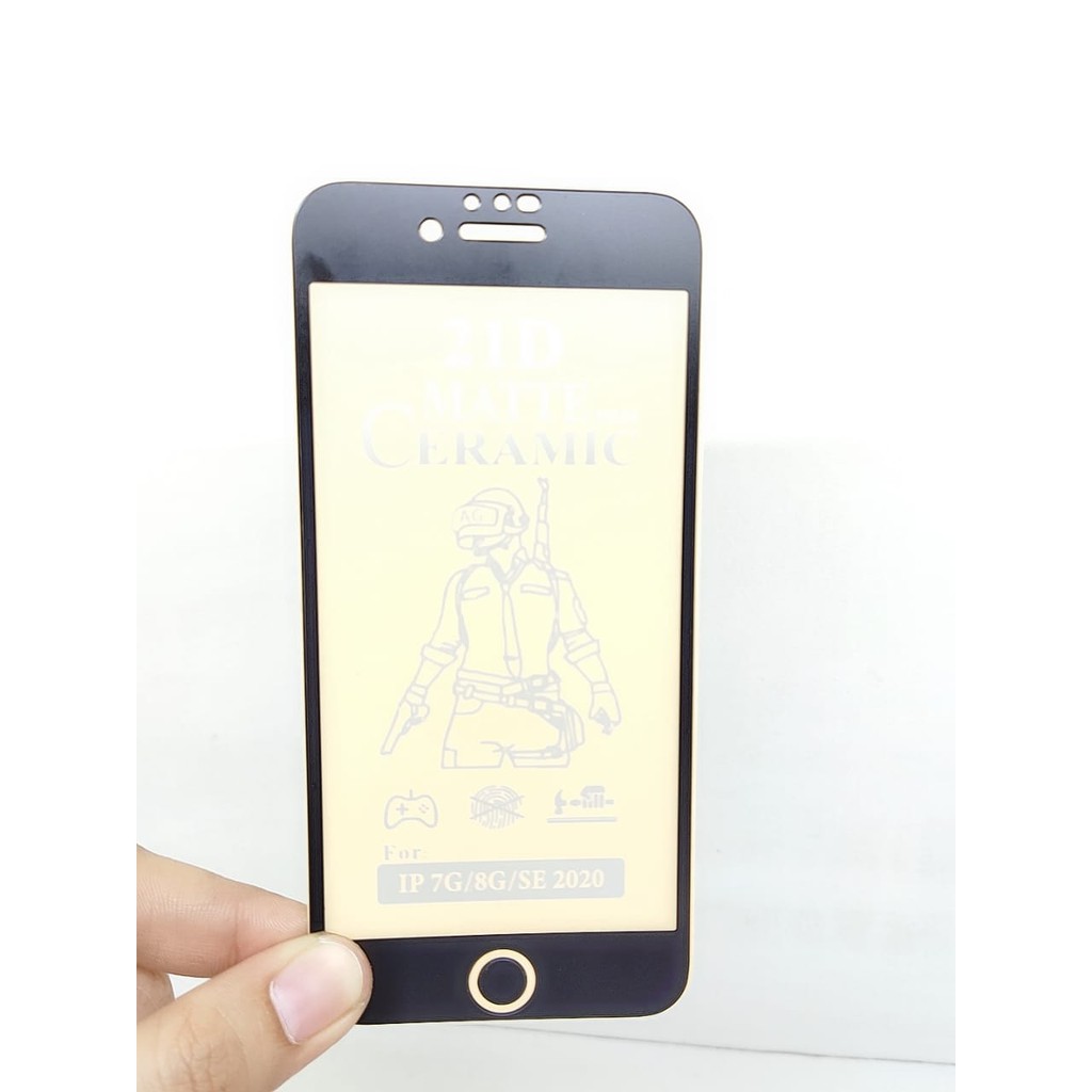 CMF Ceramic Matte iPhone 6 7 8 6Plus 7Plus 8Plus Full Screen Anti Gores Keramik Full Layar Anti Miny