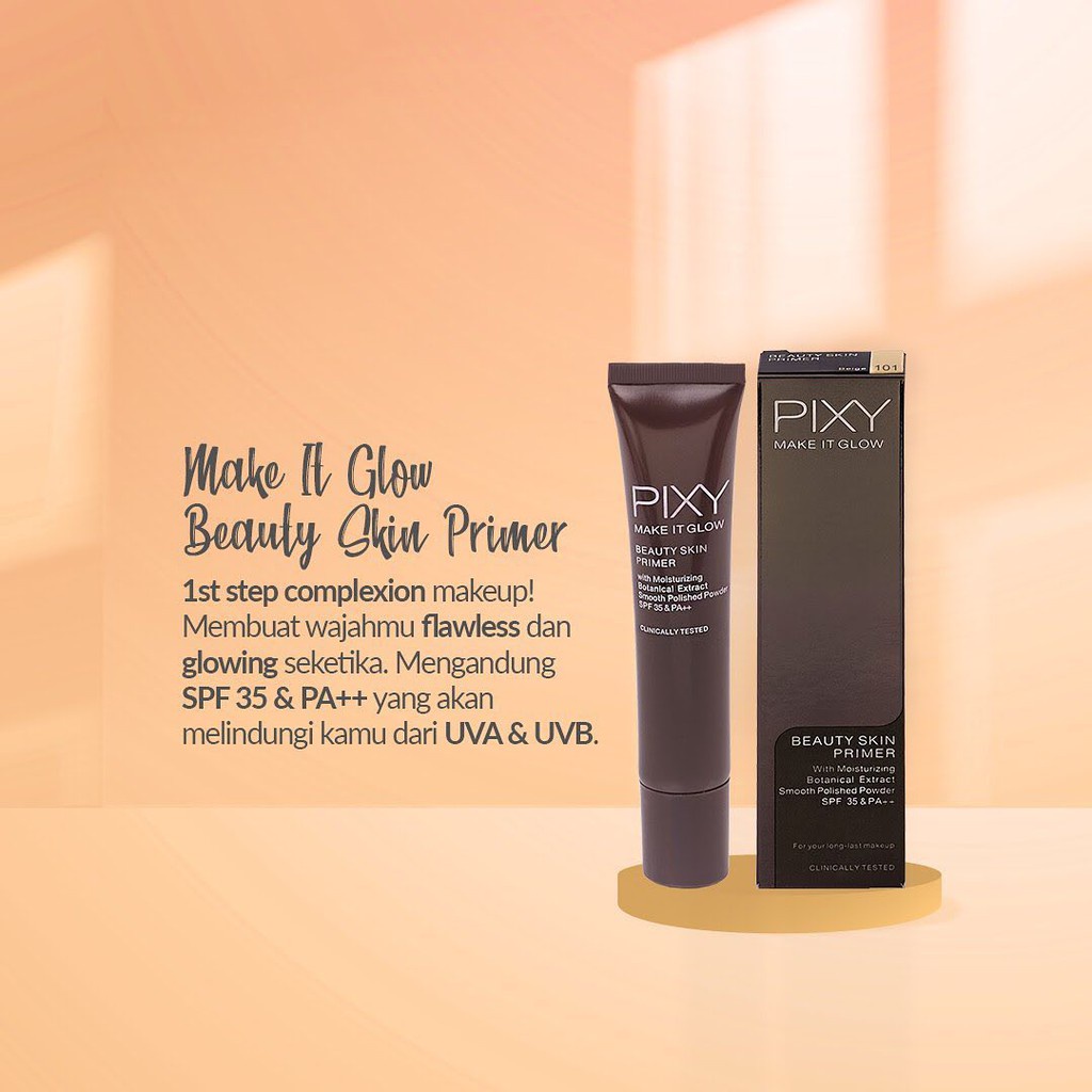 PIXY Make It Glow Beauty Skin Primer -101 BEIGE