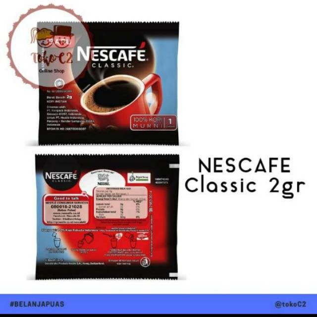 

NESCAFE CLASSIC 2gr isi 10pc