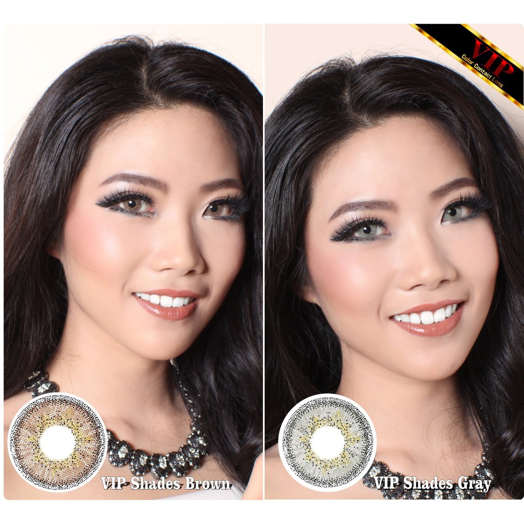 Softlens VIP Shades - Soflens Warna Gray Brown