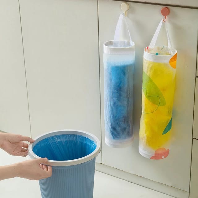 Tempat Penyimpanan Kantong Plastik Dispenser Plastik Ukuran Besar Kresek + hook