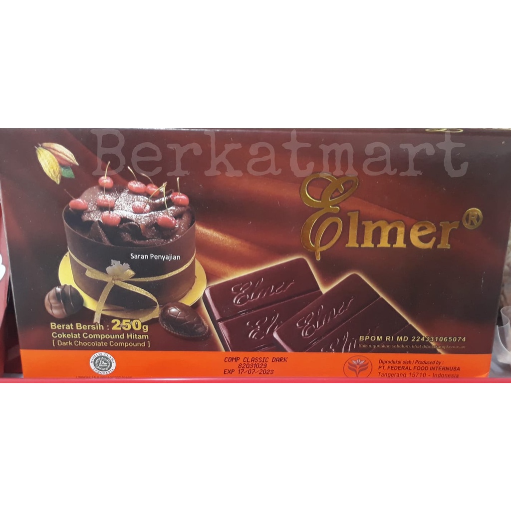 Elmer Dark Chocolate Compound DCC 250 gr