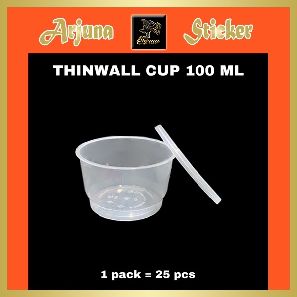 Jual Thinwall Cup Pudding 100 Ml Thinwall Cup Sambal Isi 25 Pcs Shopee Indonesia 5511