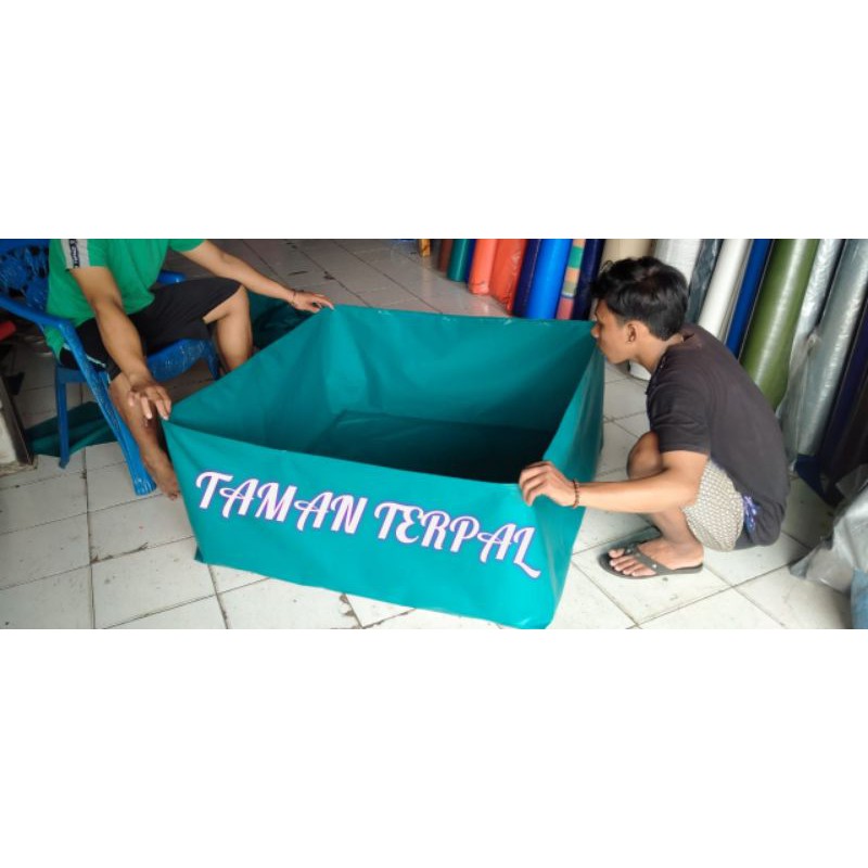 TERPAL KOLAM KOTAK MINI 100X50X50 ORCHID/KOLAM TERPAL/KOLAM IKAN/KOLAM ORCHID/TERPAL IKAN