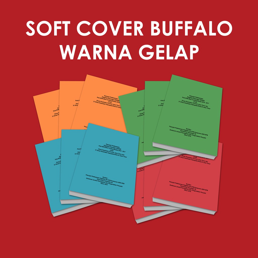 

SOFT COVER BUFFALO WARNA GELAP / JASA COVER BUKU / JASA PENJILIDAN LAPORAN