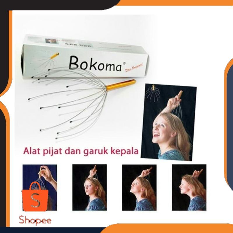BOKOMA Hand Head Massager - Alat Terapi Kepala Untuk Susah Tidur alat terapi insomnia  WW 15
