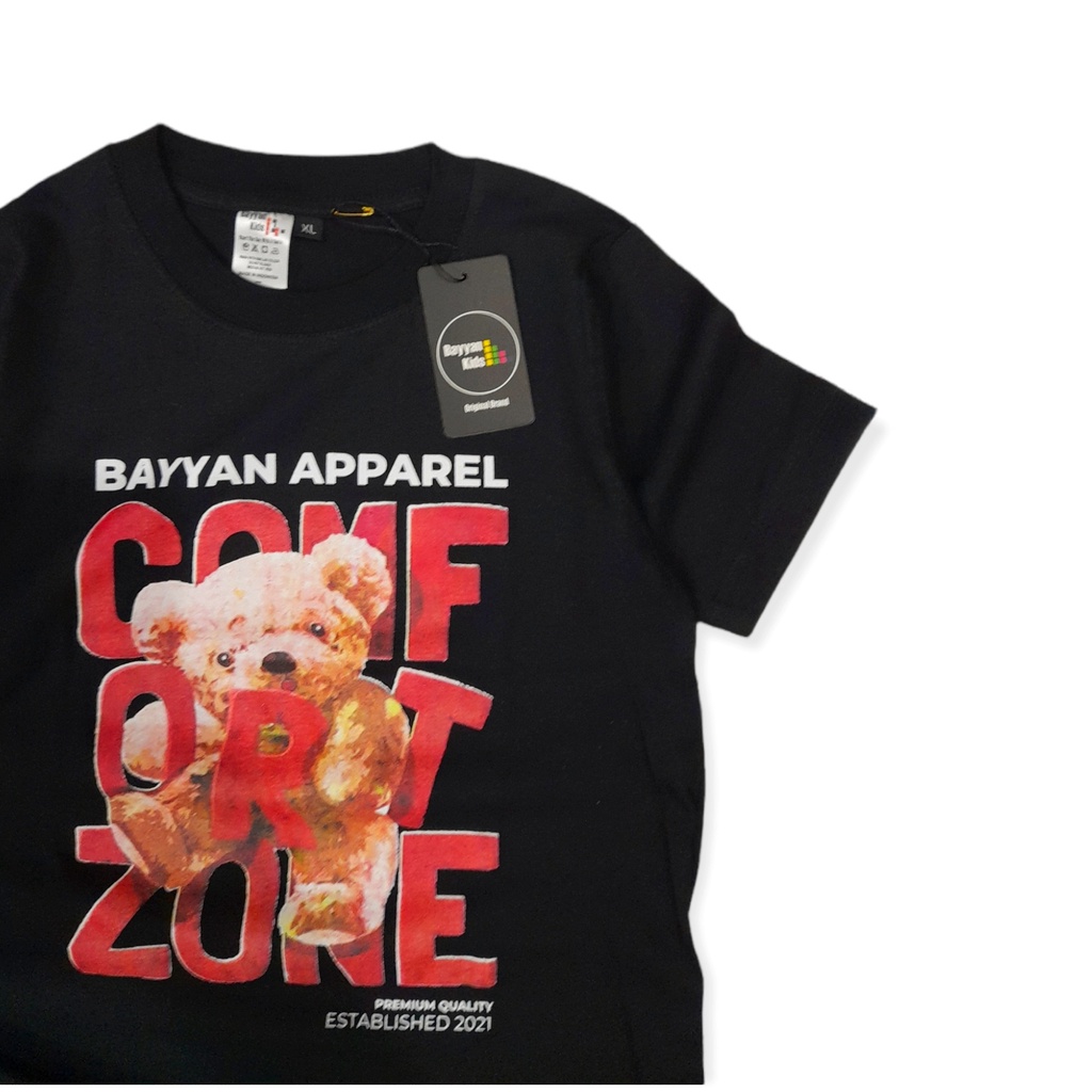 Bayyan Kaos Distro Anak Laki Laki Umur 1-12 Tahun Katun 30s Distro