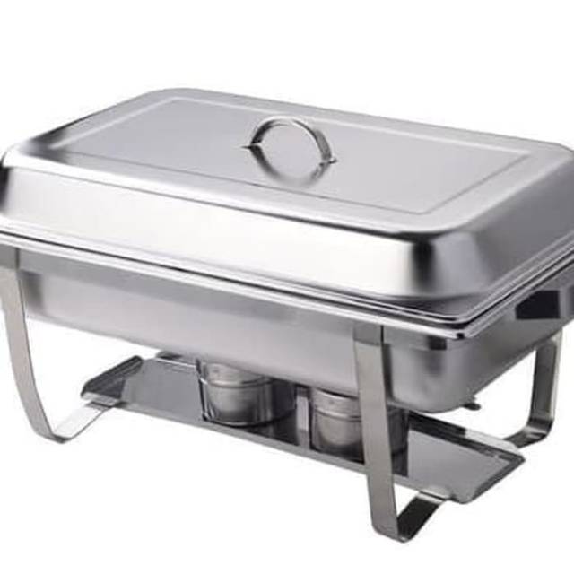 Chafing dish 11 liter 1 tray / tempat pemanas makanan prasmanan  / wadah saji makanan stainless 11 liter