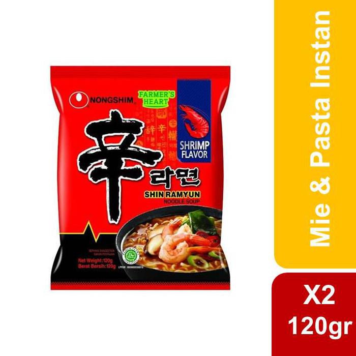 

Ready Stok Nong Shim Shrimp Shin Ramyun 120 Gr X 2 Pcs
