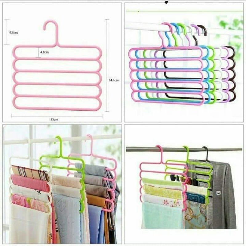 Hanger Jilbab Baju 5in1 Gantungan Jilbab 5 Tingkat Hanger 5 Tingkat