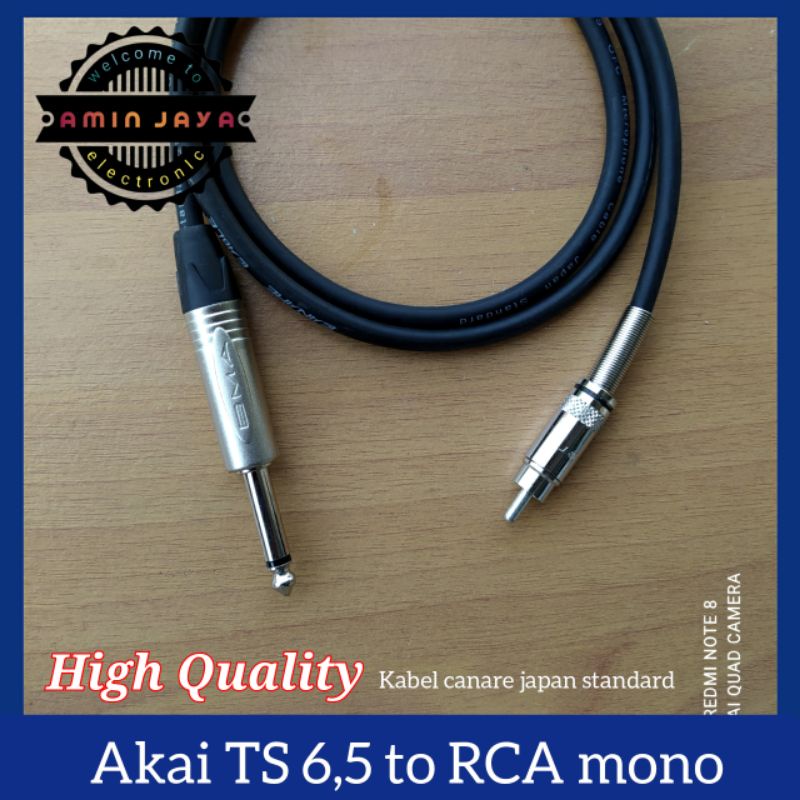 Kabel jack akai to rca high quality