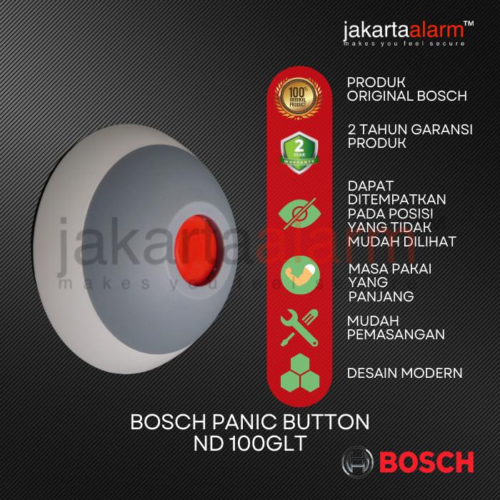 Sirene Panic Button Alarm Hold Tombol Darurat Bosch Nd-100-Glt Isc-Pb1-100