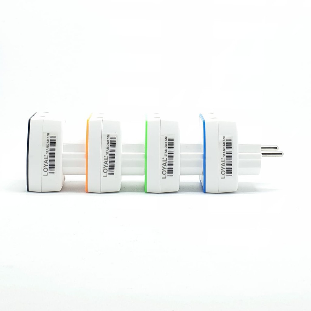 @32 Pcs (1 Kotak) LY-913 Loyal Steker T Multi / Colokan T Multi 3 Lubang