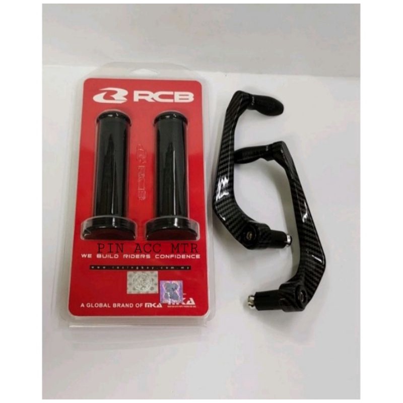 Paket ProGuard jalu stang Carbon+Hangrip Rcb Hg55/Hg66  nmax aerox ninja vixion r15 cbr150 250 cb