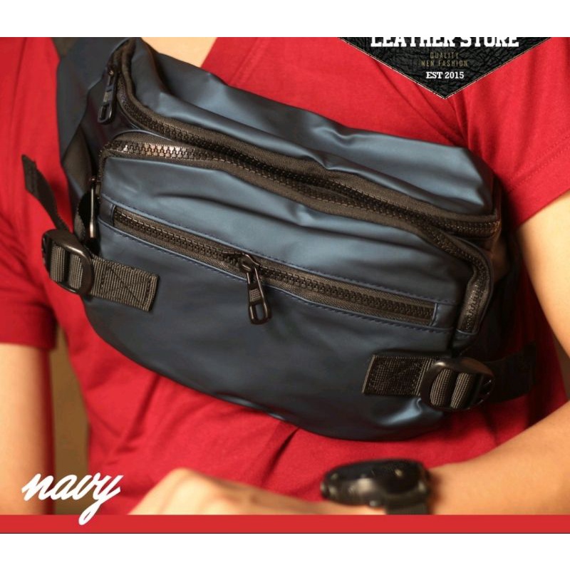 Promo!! Leather bags tas Pinggang Kulit Tas Sling bag Waterproof