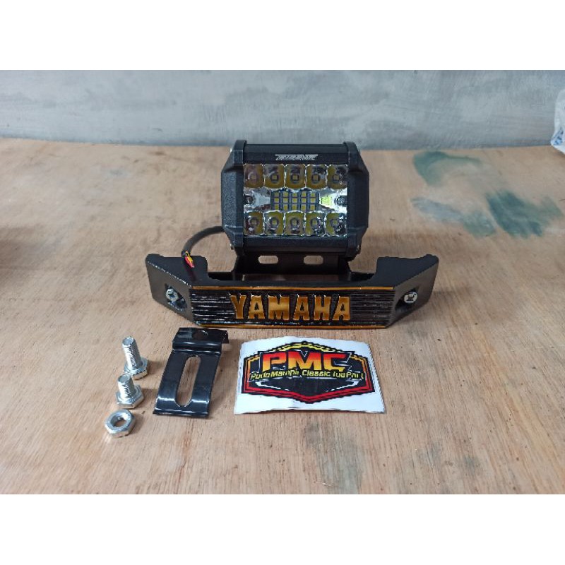 Lampu LED Strobo set kumis RX king hitam gold rx king rx spesial rx king