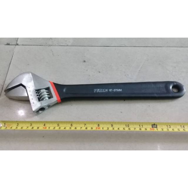 Kunci inggris 15&quot; gagang karet/kunci inggris / adjustable wrench BERKUALITAS