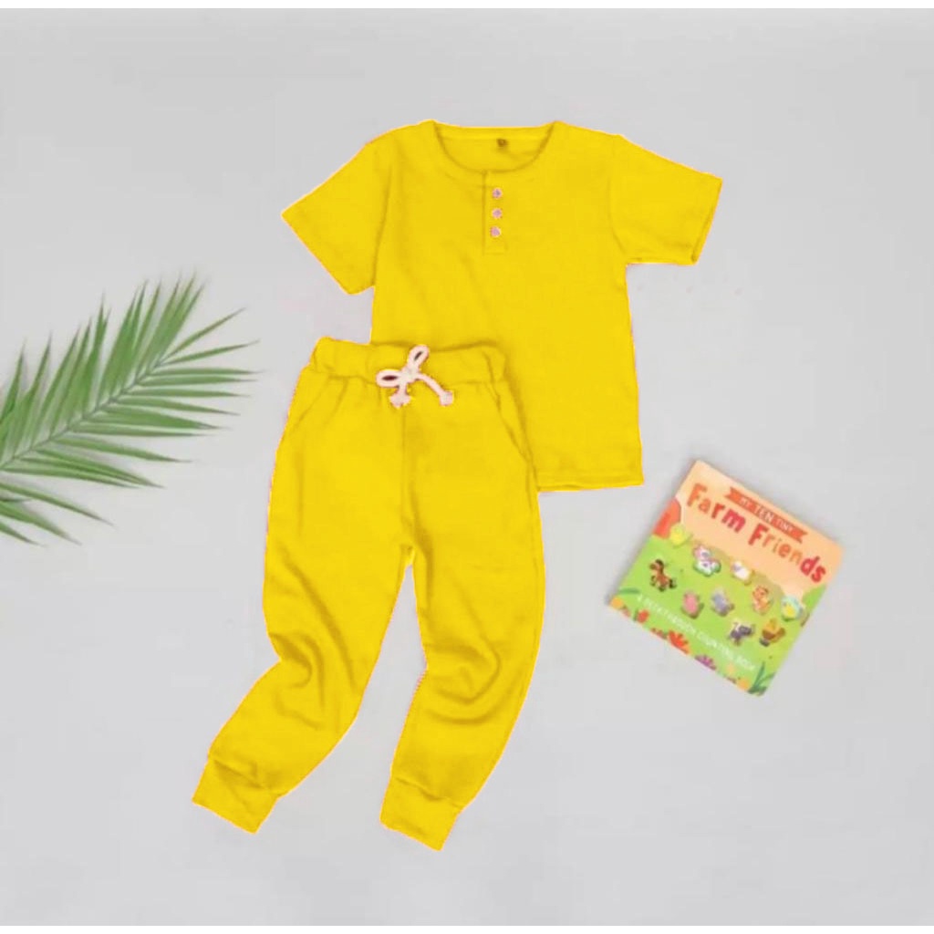 SETELAN BAJU ANAK LAKI LAKI &amp; PEREMPUAN KIANO POLOS CELANA PANJANG SIZE 1-5 TAHUN TERLARIS BAHAN BABYTERRY PREMIUM/ SETELAN BAJU ANAK LAKI LAKI/ SETELAN BAJU ANAK PEREMPUAN/ BAJU ANAK LAKI LAKI/ BAJU ANAK PEREMPUAN/ SETELAN BAJU KIANO ANAK TERBARU