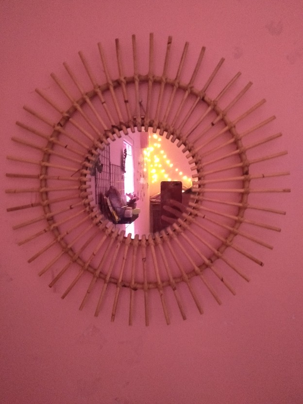 Cermin Rotan Kode C // Cermin Hias Rotan // Homedecor Rotan // Cermin Tembok