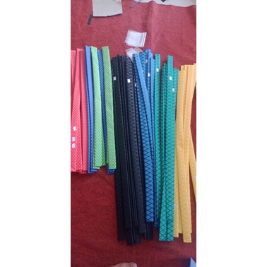 karet bakar/grip bakar motif x dan sisik pelindung gagang joran/tegek