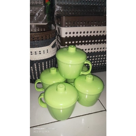 Gelas mug melamin dinnerware 400ml /Gelas tutup melamin foodgrade SNI