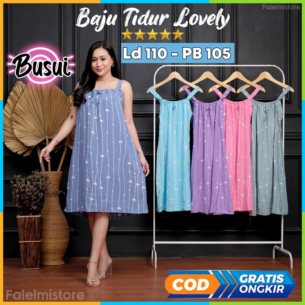 Baju Tidur Wanita  Sexy Ld 110 Daster Inner Iner Dress Kimono Pakaian Piyama Tidur Tali Satu Pundak 