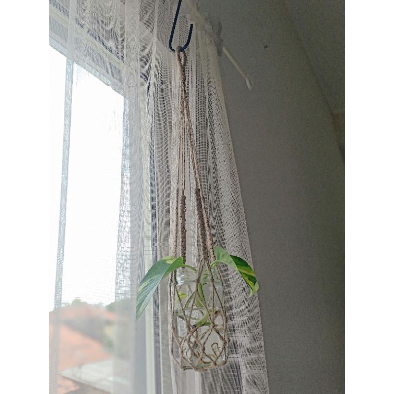 Gantungan pot bunga makrame/gapot/tali gantungan pot bunga